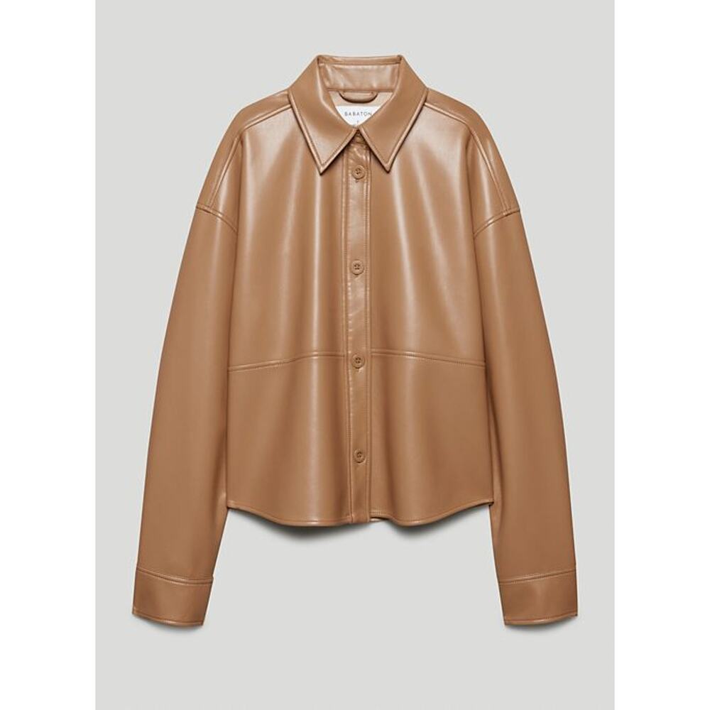 Babaton 'Pelli' Brown Shirt Jacket Size M - NWT
